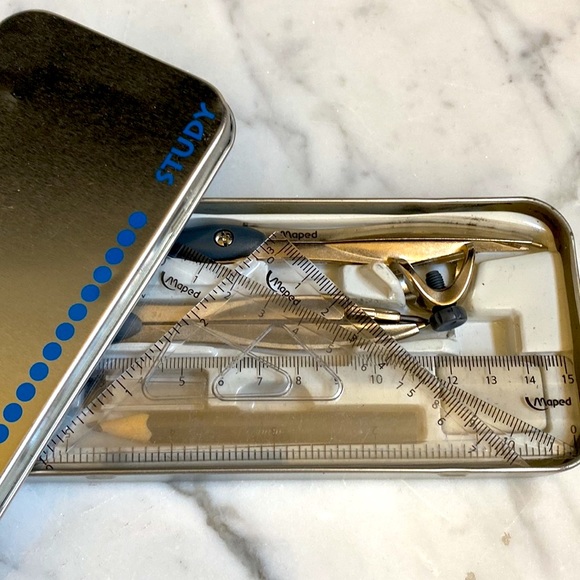 TI 30X IIS Calculator,Compass,Protractor,Ruler Set in Cases - Picture 9 of 13